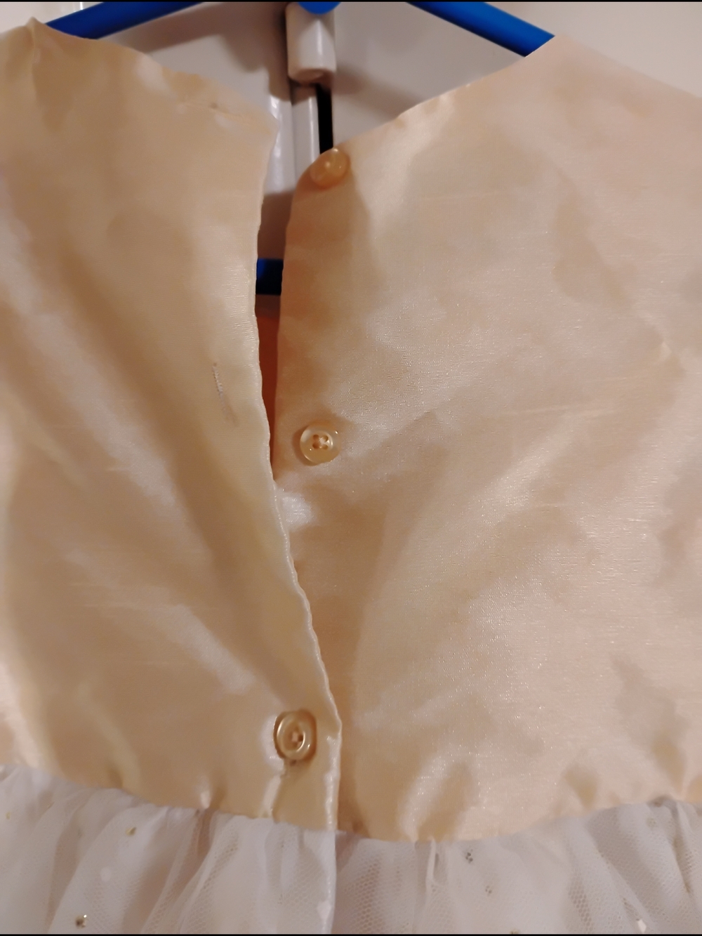 Holiday Editions Gold and White Sparkle Dress Size 3t - Picture 5 of 8
